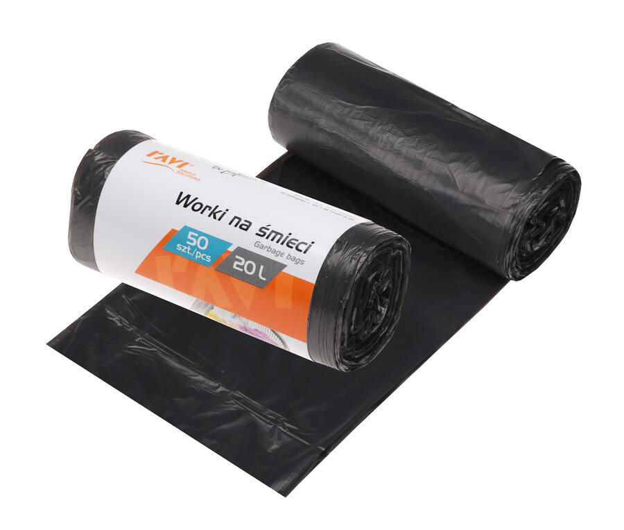 HDPE мешки для мусора, 20 л 45 x 50 см, 50 шт., 13 x 5 x 5, 00701, Simple Solution (00701)