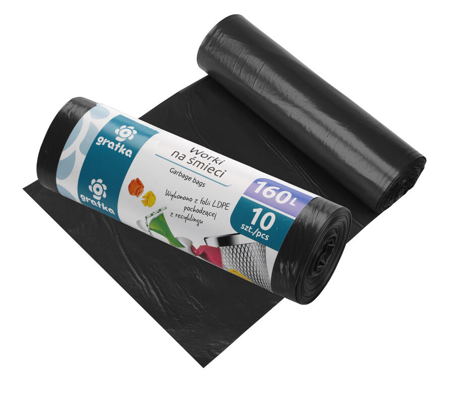 Мешки для мусора 160 л LDPE, 10 шт., 7 x 24 x 7, 10709, Gratka (10709)