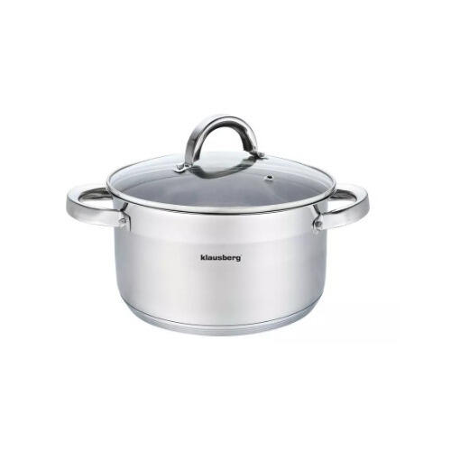 Tērauda katls ar vāku Ø24cm,6L
