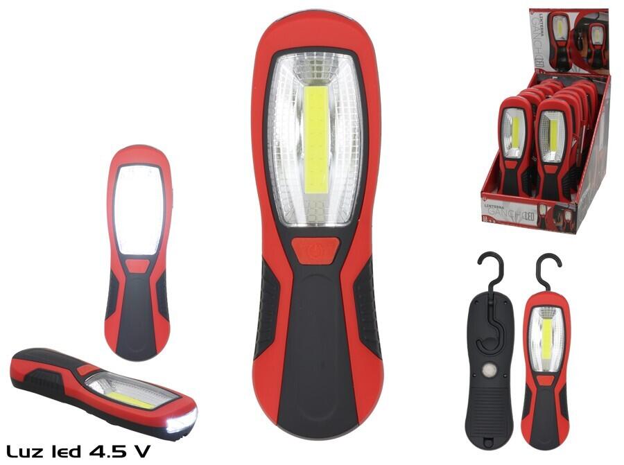 Светодиодный фонарь с крючком и магнитом Gerimport, 4,5 В, 6,5 × 3,5 × 20 см, 3 × AAA (8445393716572)