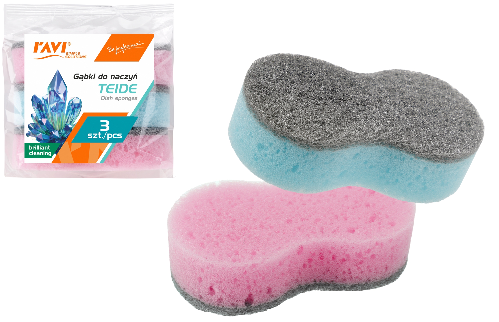 TEIDE trauku švammes, 3 gab., 11 x 6 x 9, 00566, Simple Solution (00566)