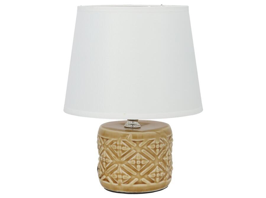 Krēmkrāsas keramikas galda lampa, 18.00
