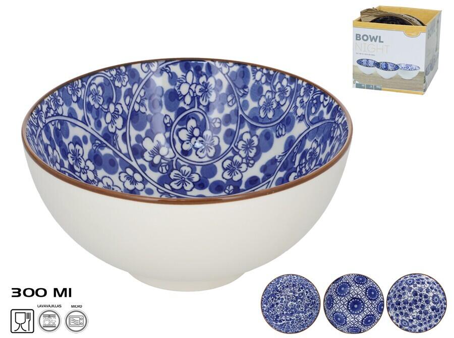 Миска 15 см 300 мл, 3 дизайна, 15x15x7,5 см, KITCHEN&GO (8445393530673)