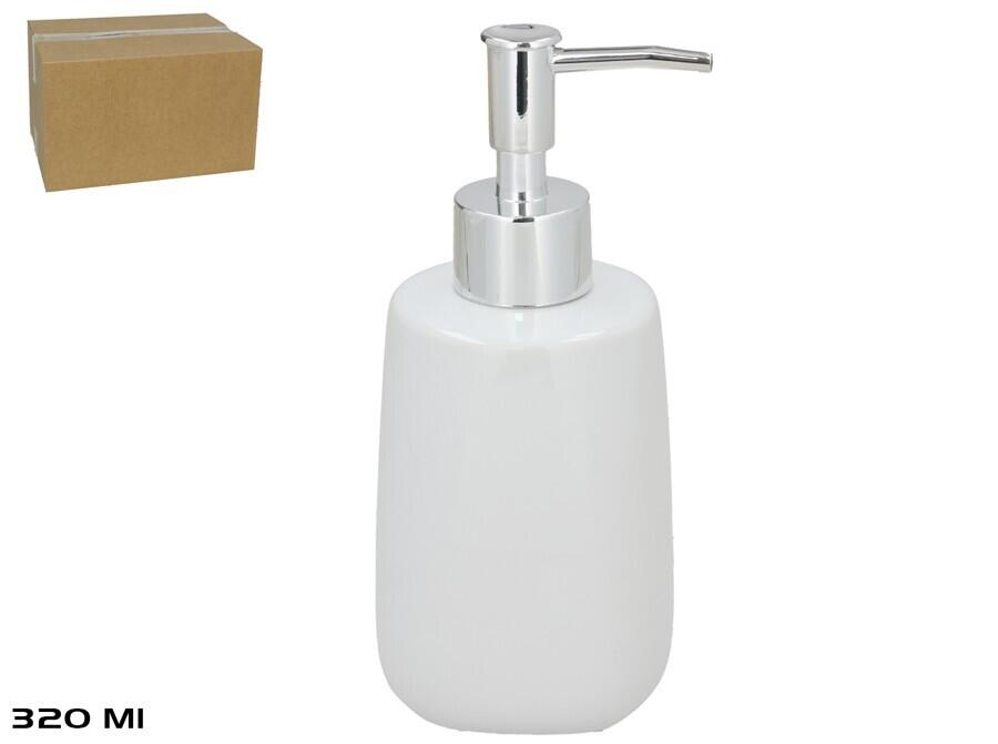 Balts keramikas ziepju dozators, 320 ml