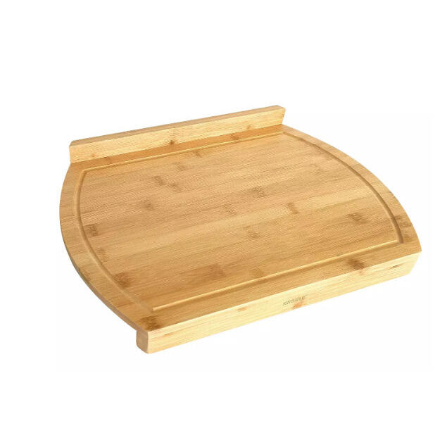 Разделочная доска из бамбука с фиксирующим бортиком 45 × 33 × 4 см, KH 1684, Kinghoff (KH 1684)