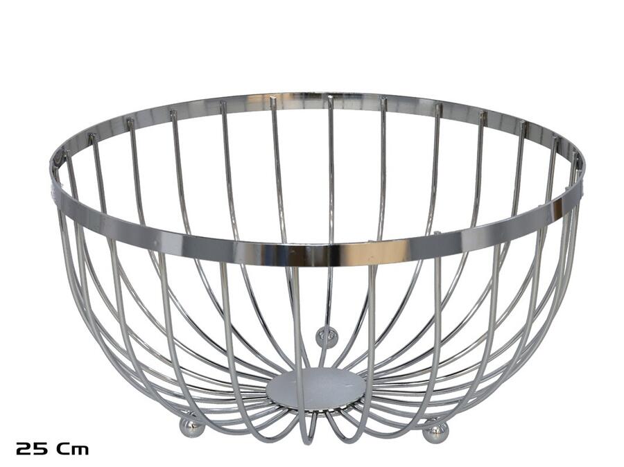 Metāla augļu trauks, 25.00 x 25.00 x 13.00, KITCHEN&GO (8445393199740)