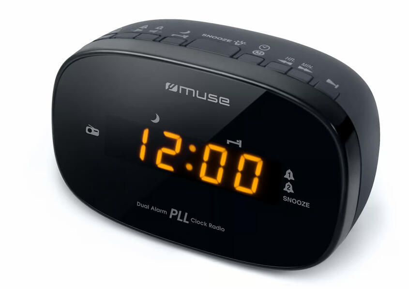 Elektroniskais galda pulkstenis ar radio PLL