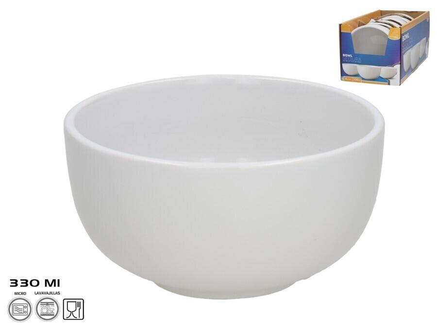 Миска 11,5x6,5 см 330 мл белая, KITCHEN&GO (8445393406237)