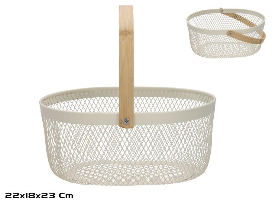 Grozs ar bambusa rokturi, 22.00 × 18.00 × 23.00 cm (8445393658070)