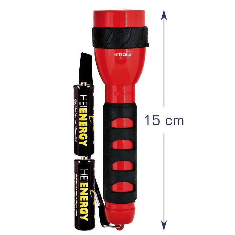 Sarkans lukturītis ar 5 LED, garums