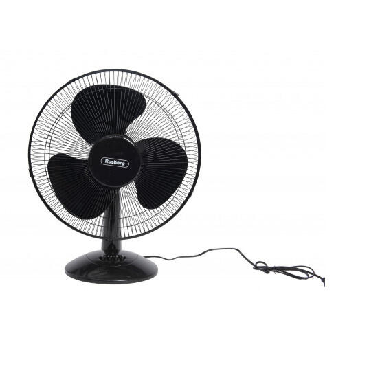 Galda ventilators, 40 W, 40 cm, 3 ātrumu izvēle, balts/pelēks, R51760B16, Rosberg* (551760B16B)