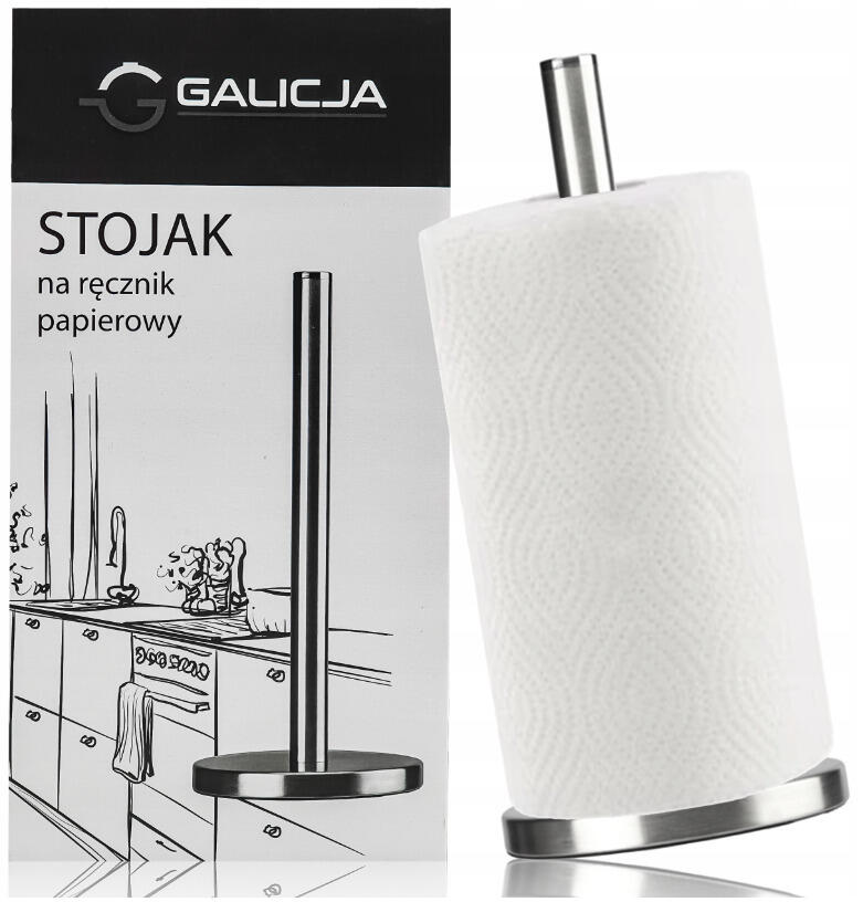Papīra dvieļu turētājs, nerūsējošais tērauds, Luxury