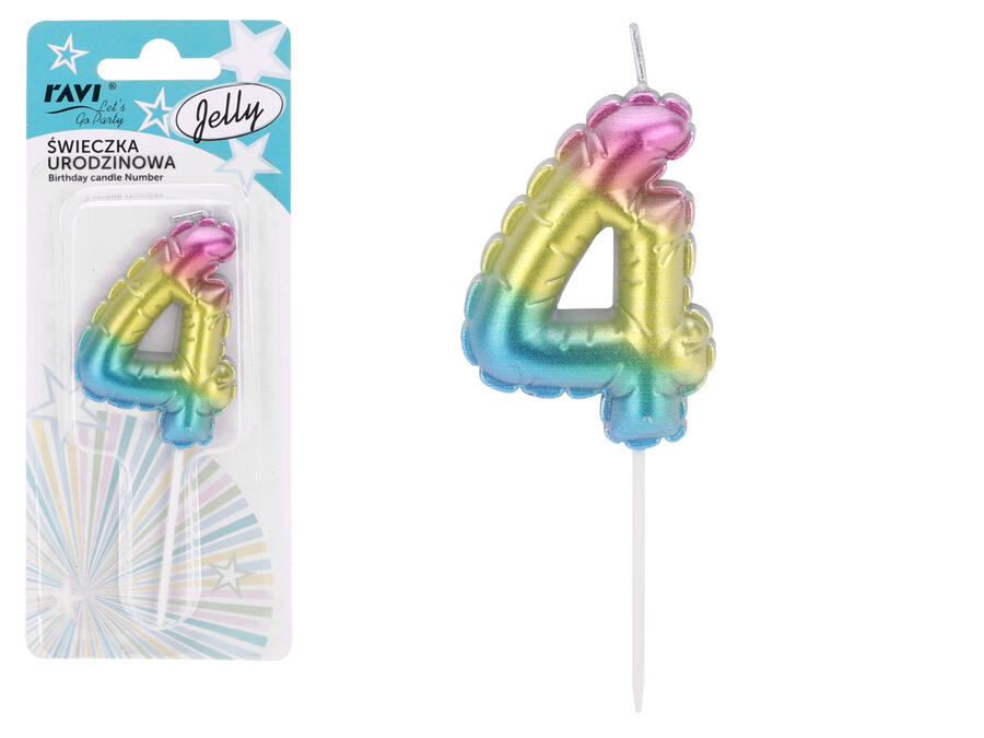 Dzimšanas dienas svece Jelly 4, 6