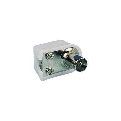 9,5 mm sadalītājs Jack, balts PVC, niķeļa (SAV 127 000)
