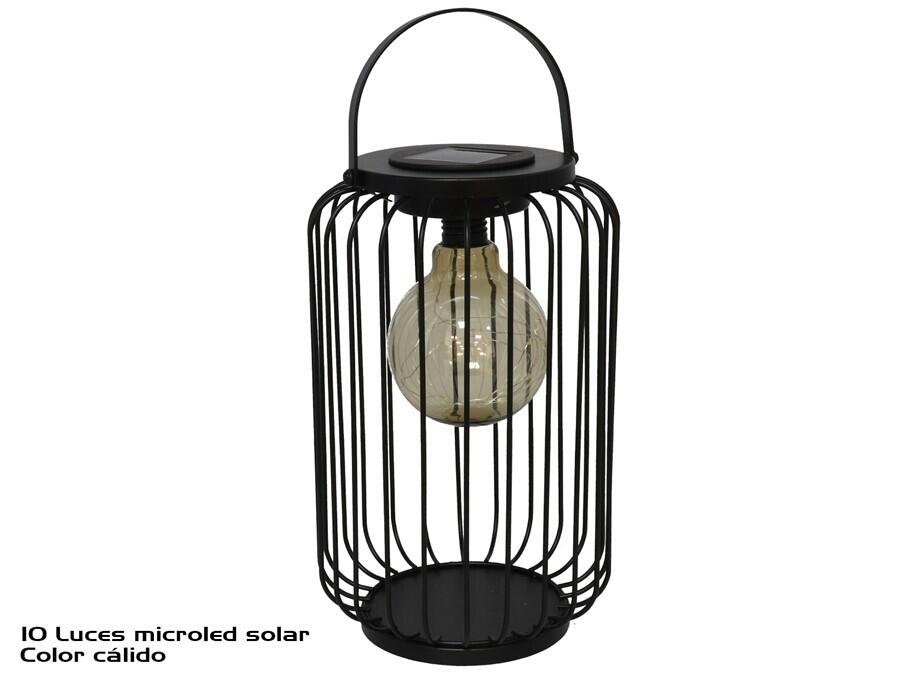 Laterna ar saules bateriju, 10 LED