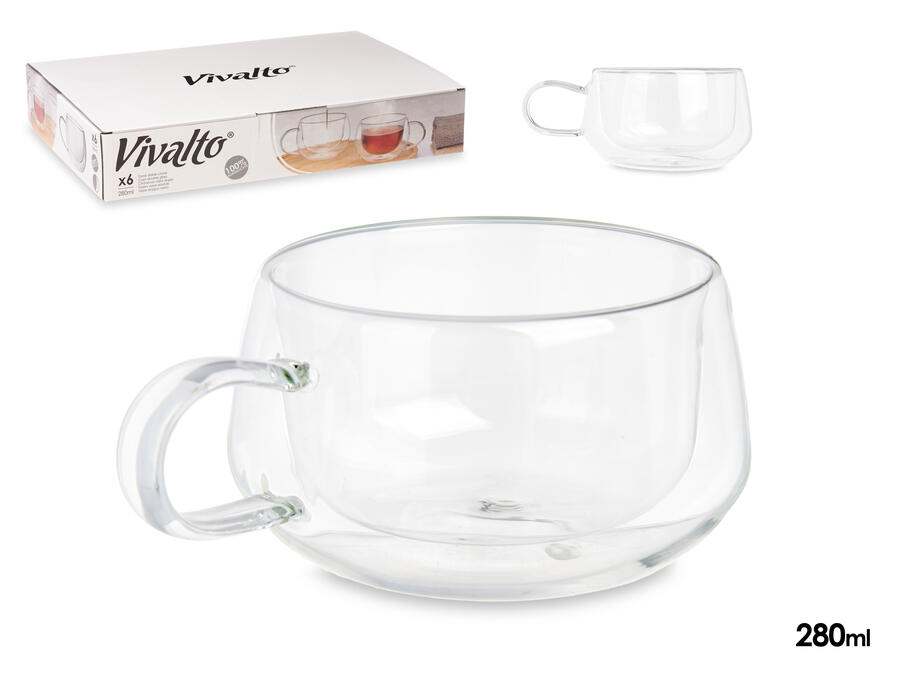 Borosilikāta tējas krūze 280 ml, 6×14×10