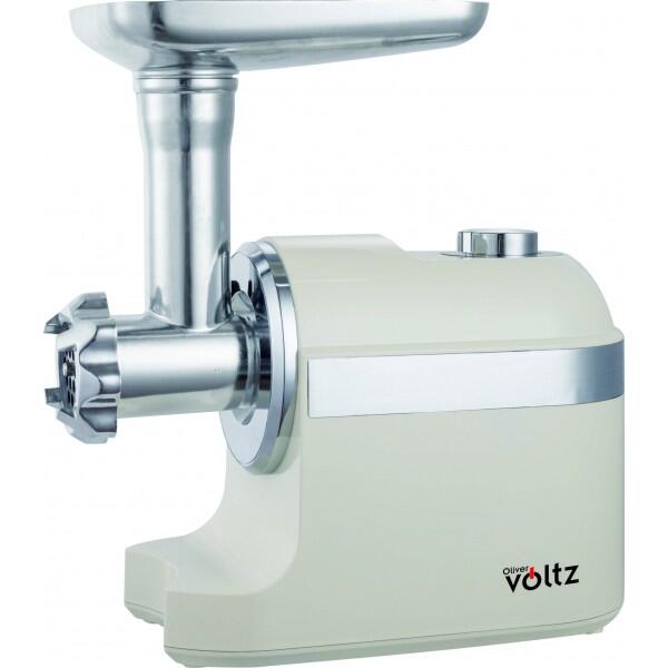 Мясорубка Oliver Voltz 5OV51991FW, 1800W, 2 скорости, функция реверса, насадка для томатов, кремовый (5OV51991FW)