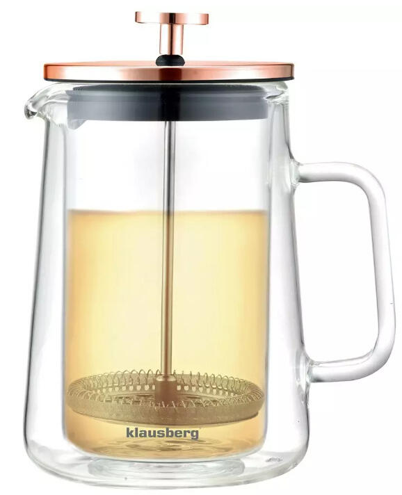 Kafijas/tējas prese, stikls, vara krāsa, 600ml