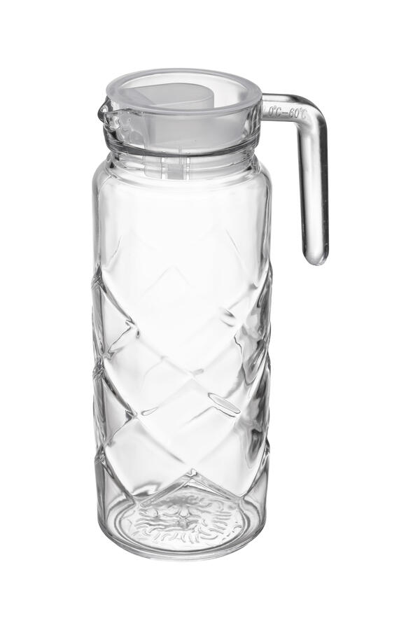 Stikla krūze ar vāku, 1L 14