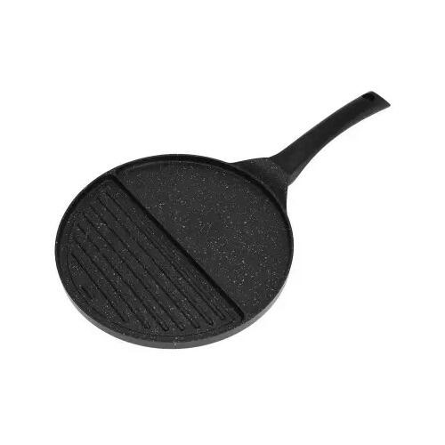 Kinghof, "Bipartite" panna, alumīnijs, melns marmors Ø27cm (KH 1364)