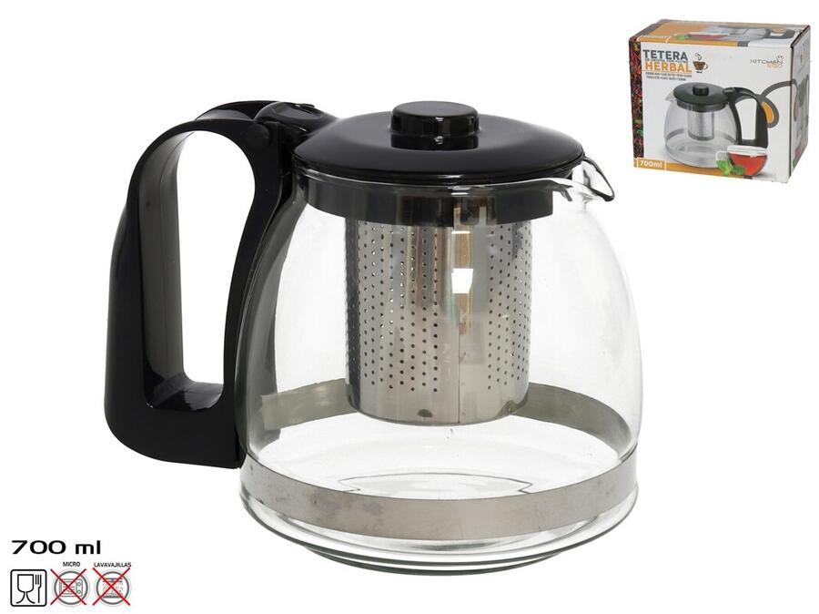 Stikla tējkanna ar tējas filtru 700