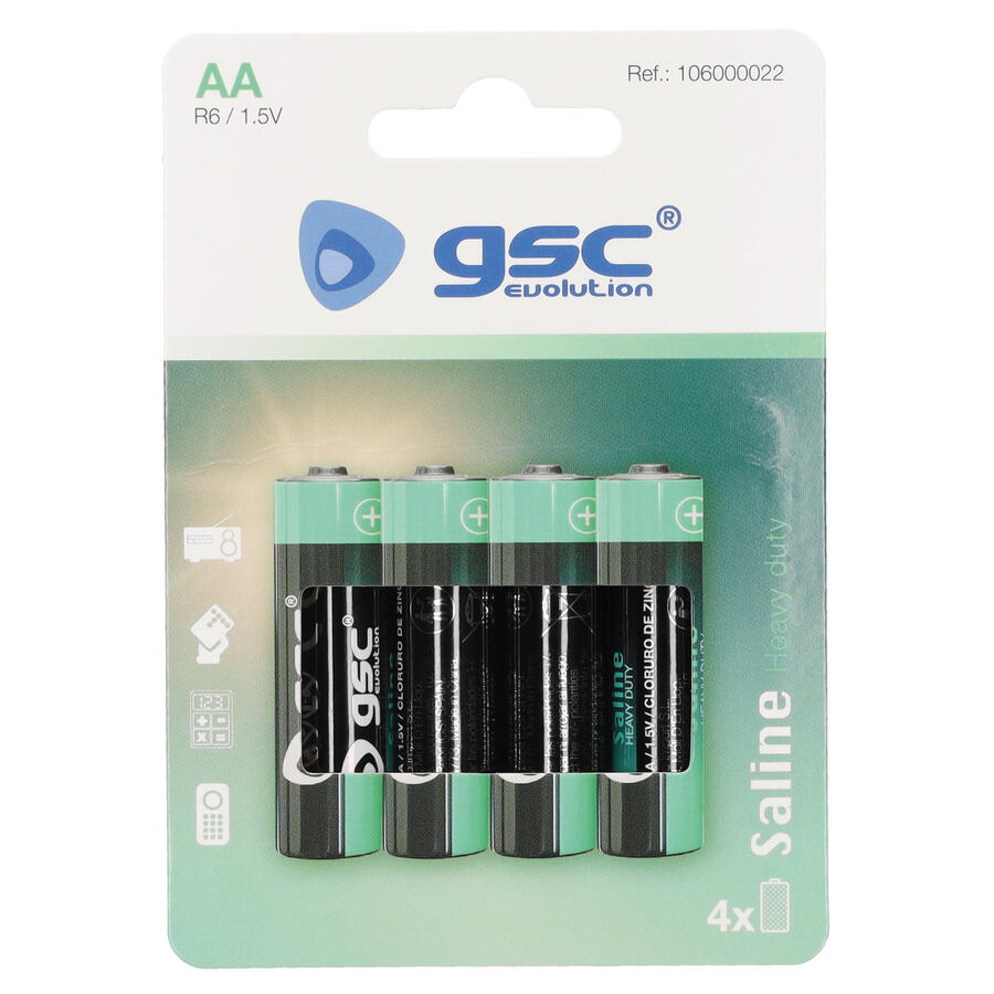Батарейки GSC evolution Heavy Duty R6 (AA), 4 шт./блистер, 106000022 (106000022)
