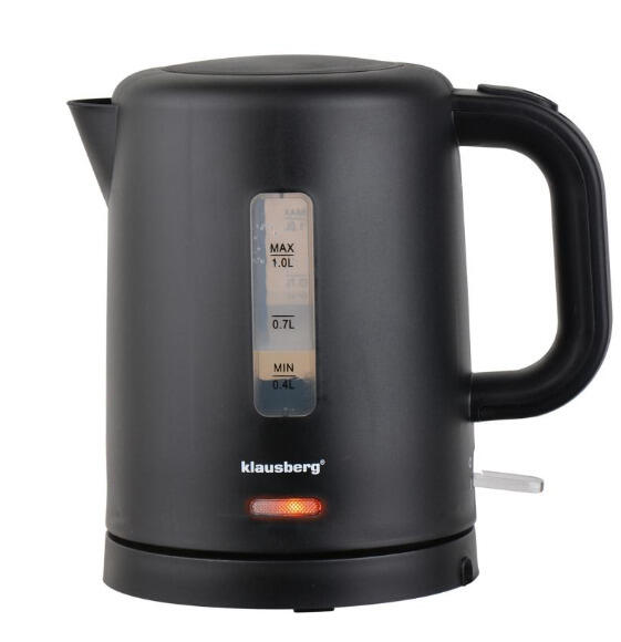 Elektriskā ceļojumu tējkanna, melna, 1100W, 1L