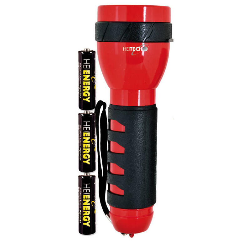 Sarkans lukturītis ar 9 LED, garums