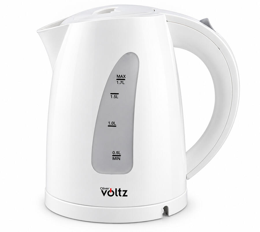 Электрический чайник, 2200W, 1.7L, белый, 55551230BW, Oliver Voltz (55551230BW)