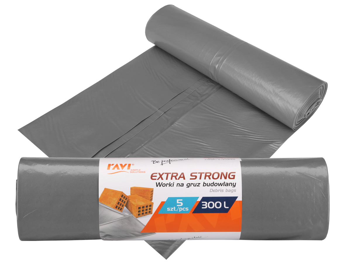 EXTRA STRONG мешки для мусора, 300 л, 5 шт., 9.5 x 36 x 7.5, 00782, Simple Solution (00782)