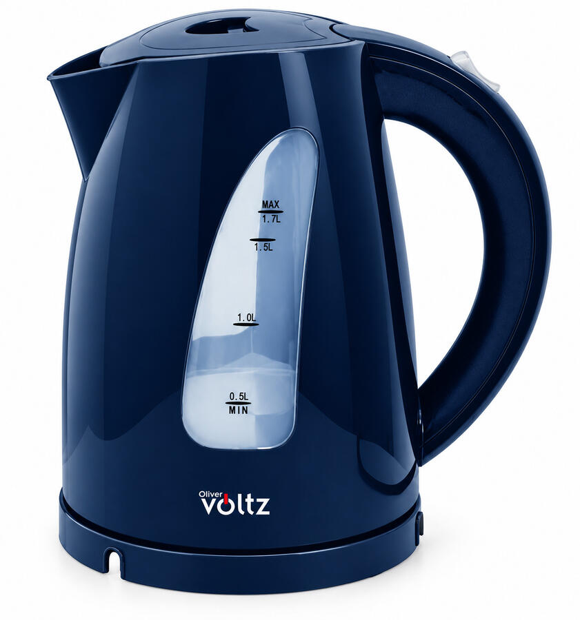Электрический чайник, 2200W, 1.7L, синий, 55551230BG, Oliver Voltz (55551230BG)