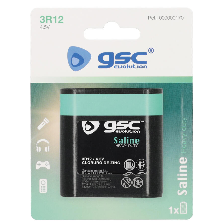Батарейка GSC evolution Heavy Duty 3R12 4,5V, 1 шт./блистер, 009000170 (009000170)