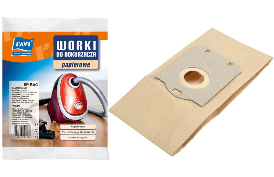 Electrolux/Philips EP-BAG putekļsūcēja maisi, 5 gab