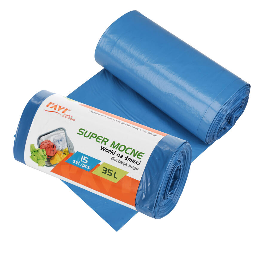 Мешки для мусора 35 л, 52 x 57 см, LDPE, 15 шт., 6 x 14 x 6, 10705, Simple Solution (10705)
