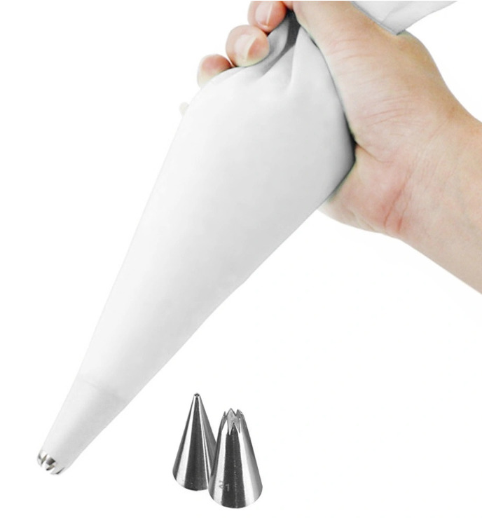 Konditorejas maisiņš ar diviem uzgaļiem, silikona, 30 cm, 142248, ORION (142248)