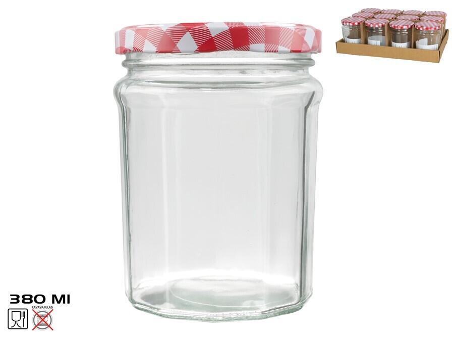 Stikla burka 380 ml, 8.5x8