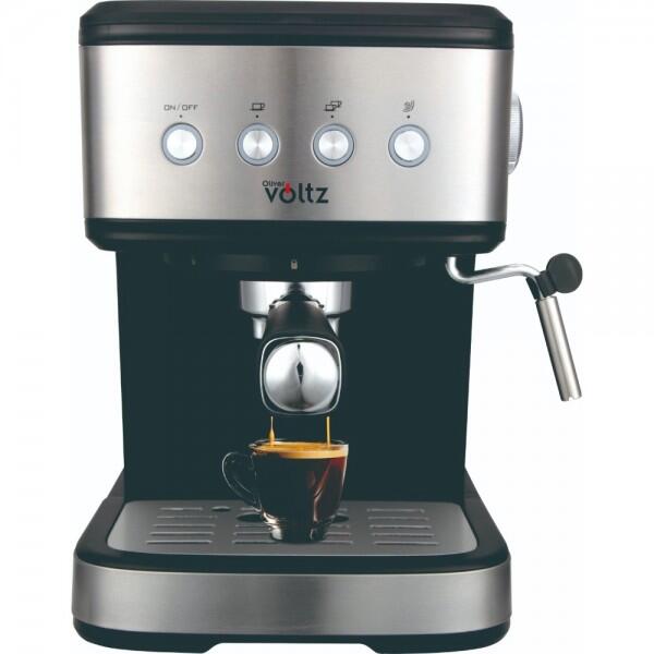 Espresso kофемашина Oliver Voltz OV51171F, 1.2л, 20 бар, 1100 Вт, Крем-диск, Черный/Инокс (55RP51171F)