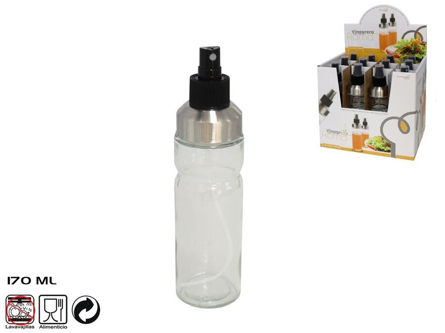 Stikla etiķa pudele 170 ml ar