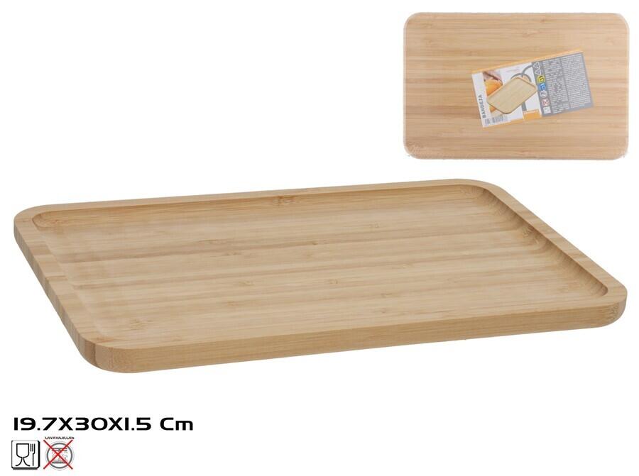 Бамбуковый поднос, 19.70 x 30.00 x 1.50, KITCHEN&GO (8445393420028)