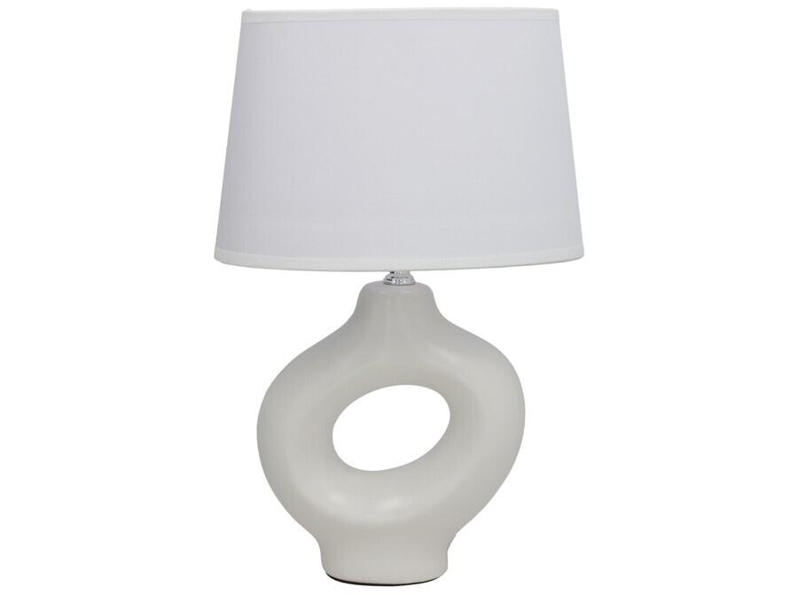 Keramikas galda lampa Portet, balta, 14