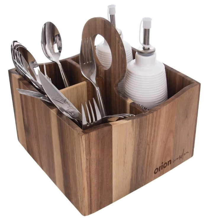 Garšvielu organizators, koka, 18,5 x 18,5 x 22 cm, 540586, ORION (540586)