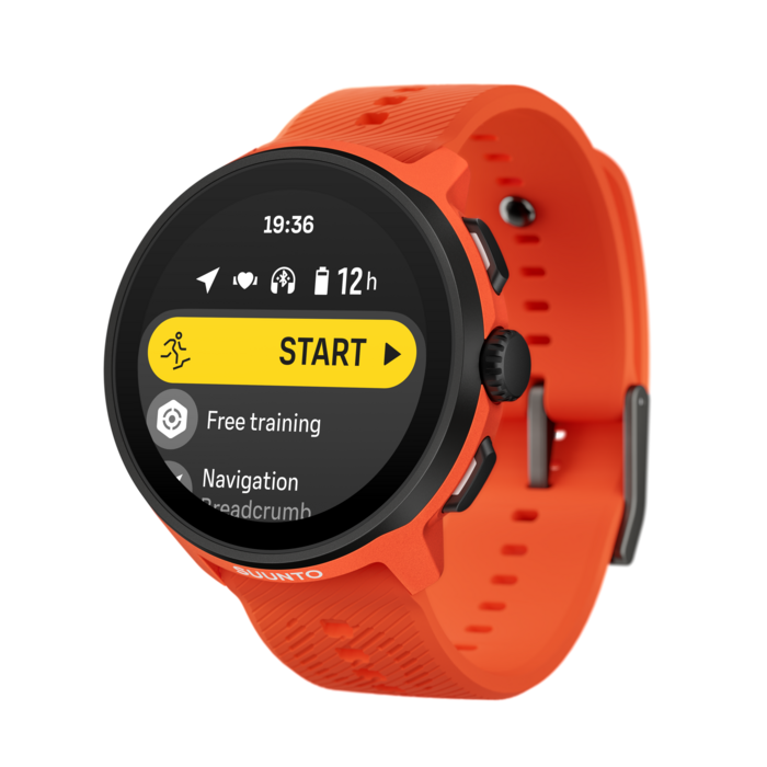 SUUNTO RUN CORAL ORANGE (SILICONE STRAP)