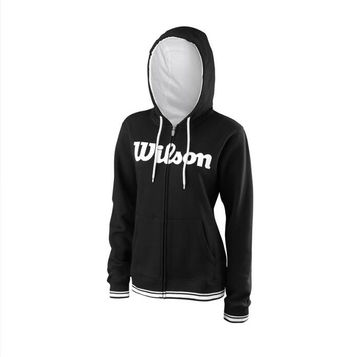 Wilson TEAM SCRIPT FZ HOODY BLACK