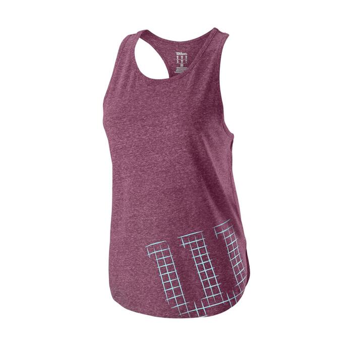 Wilson W STENCIL TECH TANK PLUM