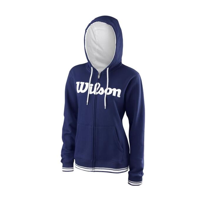 Wilson TEAM SCRIPT FZ HOODY BLUE