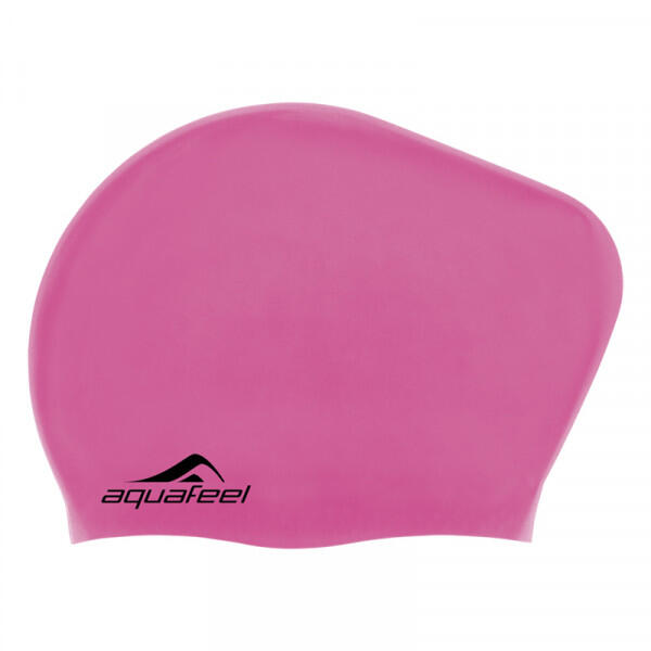Aquafeel silikona peldcepure gariem matiem, rozā (P030404 43)