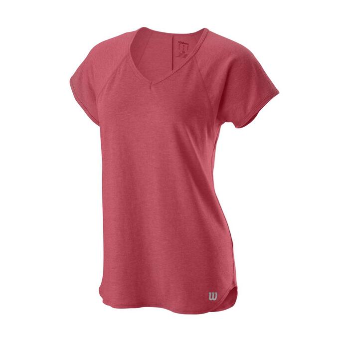 Wilson W TRAINING V-NECK TEE HOLLY