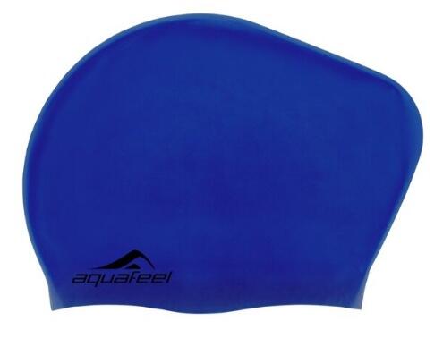 Aquafeel silikona peldcepure gariem matiem, zila (P030404 50)