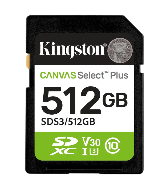 Kingston Canvas Select Plus Gen3 Atmiņas