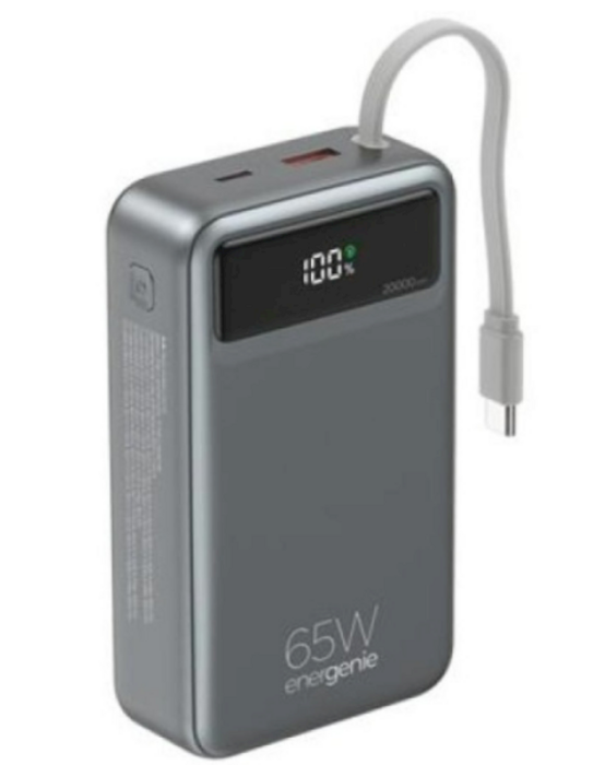 Gembird PB20-PD65-LCD-01 Ārējais akumulators 65W 20